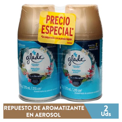 Ambiental Glade Paraíso Azul 2 Pack -350 g