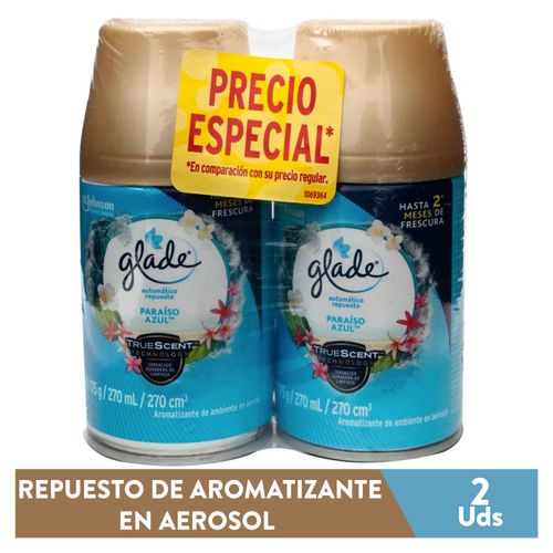 Ambiental Glade Paraiso Azul 2Pack 350Gr