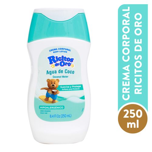 Crema para Bebé Ricitos De Oro Con Agua De Coco - 250g