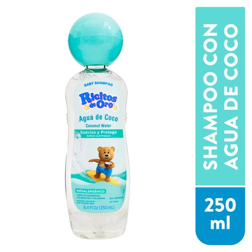 Shampoo para Bebé Ricitos De Oro Con Agua De Coco - 250ml