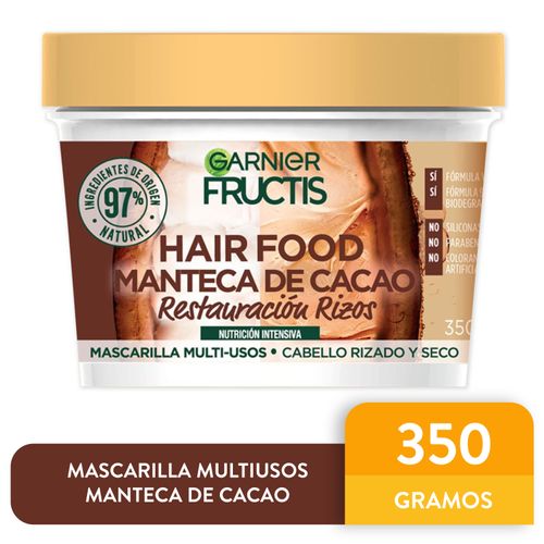 Acondicionador De Reparación De Rizos  Garnier Hair Food Manteca De Cacao - 300ml