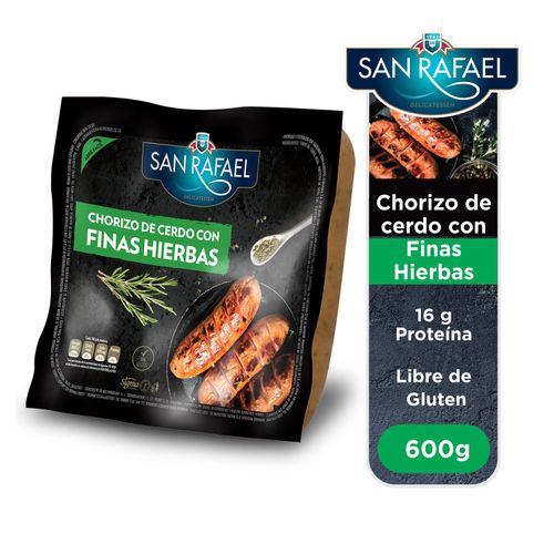 Chorizo San Rafael de Cerdo Con Finas Hierbas - 600 Gramos