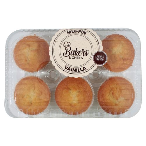 Muffin Vainilla 6 Pack Bakers & Chefs