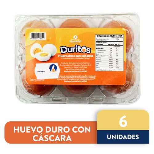 Huevos Duritos Granjazul 6 Uds - 315 g