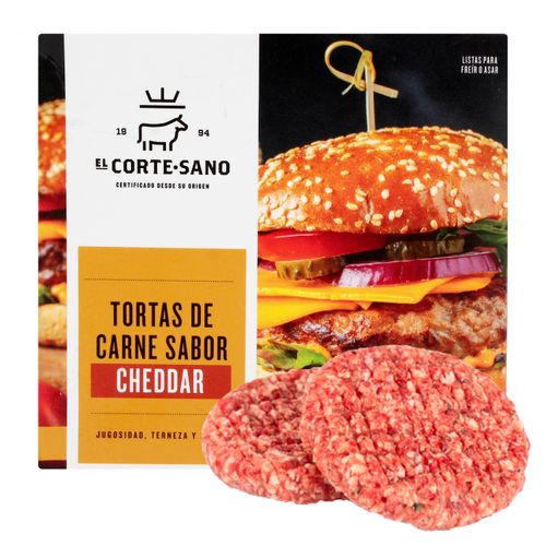 Torta De Res Corte Sano Sabor A Cheddar - 460g