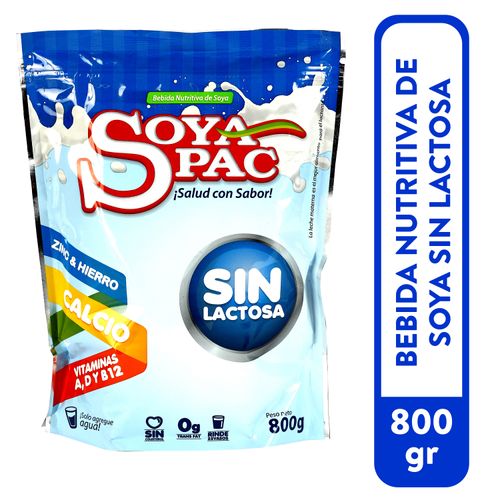 Bebida Soyapack de Soya En Polvo Sin Lactosa - 800gr