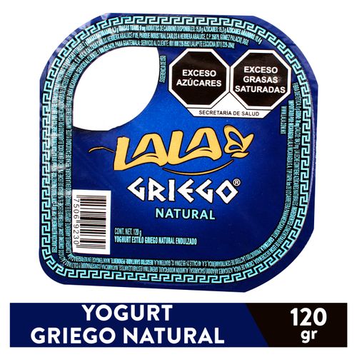 Yogurt Lala Griego Natural - 120gr