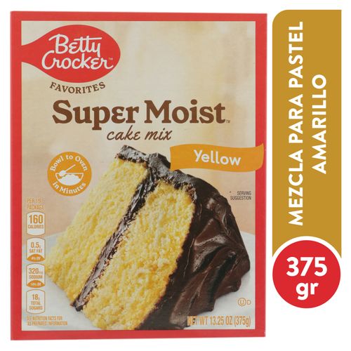 Bettycrocker Pastel Amarillo 375gr