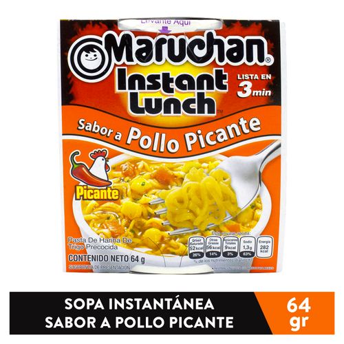 Sopa Instantanea Maruchan Pollo Picante 64 Gr