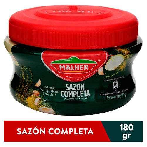 MALHER® Sazon Completa en Polvo Bote 180g