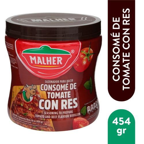 MALHER Consomé de Tomate con Res Bote 454g