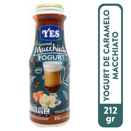 Yogurt Yes Liquido Caramelo Macchiato - 212gr