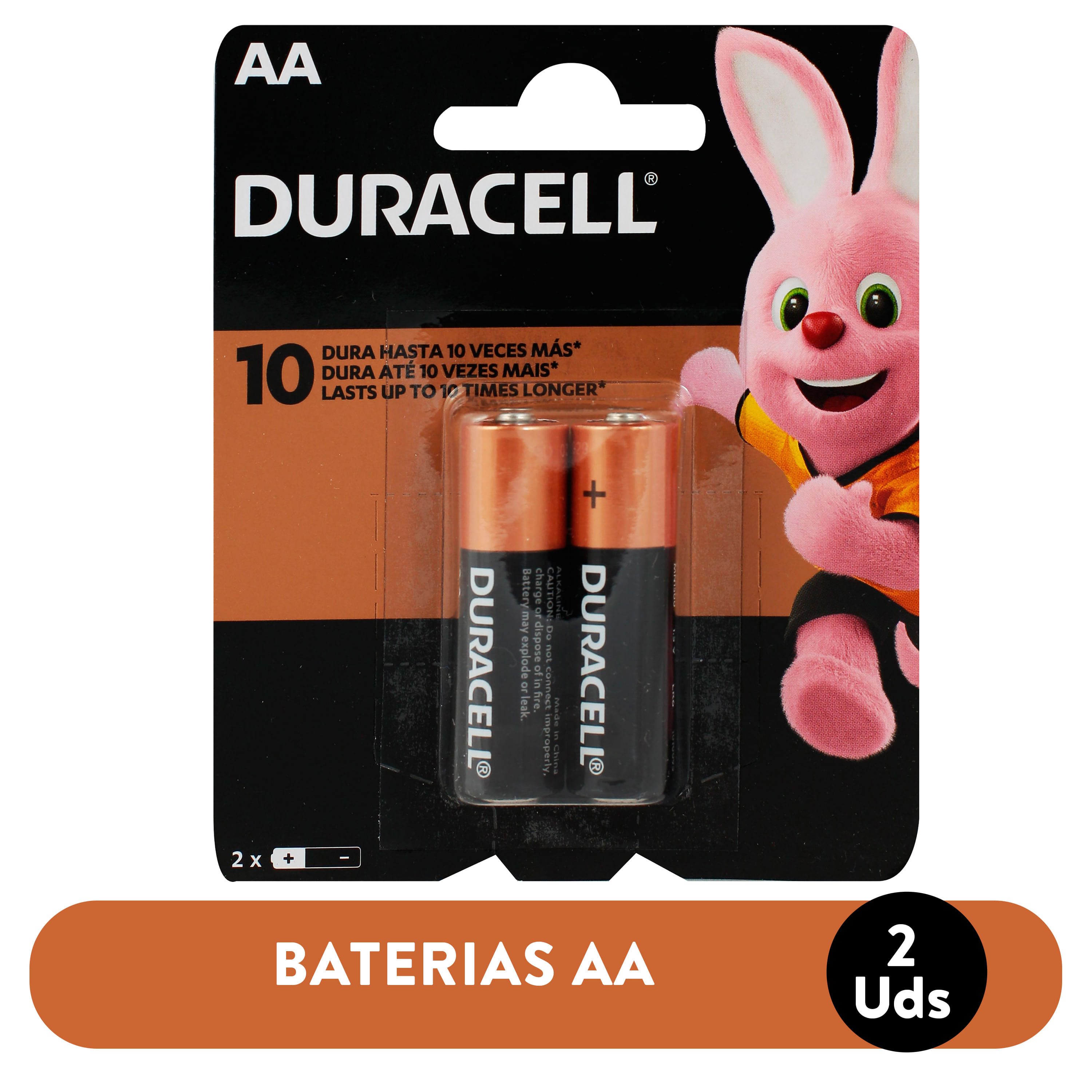 Pila Duracell AA (Doble A) Alcalina 1.5V de Larga Duración