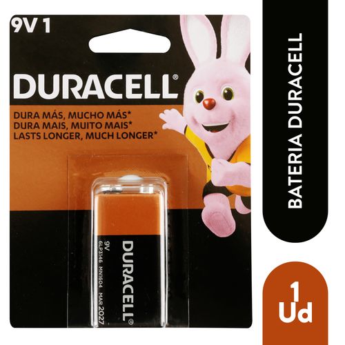 Batería Duracell Alcalina 9 Voltios - 1 Unidad