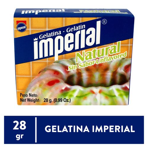 Gelatina Imperial Sin Sabor - 28gr