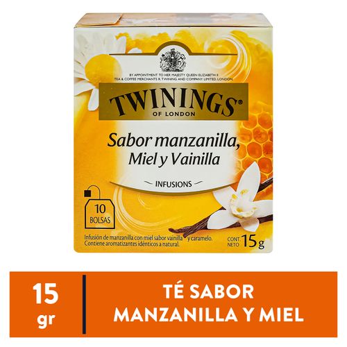 Té Twinings Manzanilla Miel y vainilla 10 Unidades - 15 g