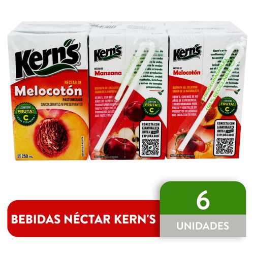 6 Pack Nectar Kerns Tetrabrick - 250ml