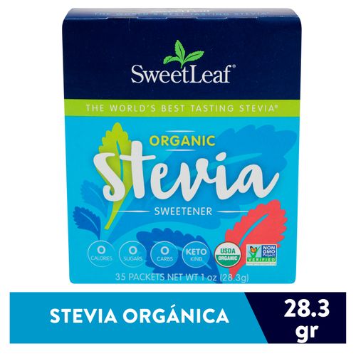 Stevia Sweetleaf Organico Natural - 28gr