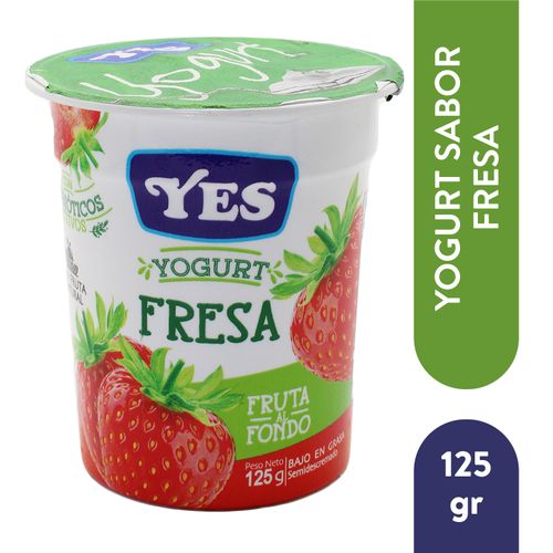 Yogurt Yes Fruta Al Fondo Fresa - 125gr