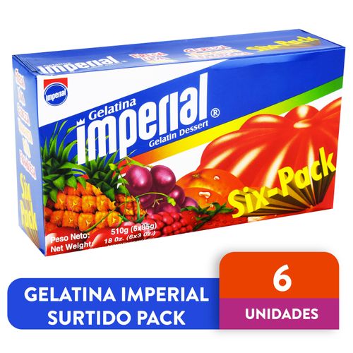 Gelatina Imperial 6 unidades - 510gr