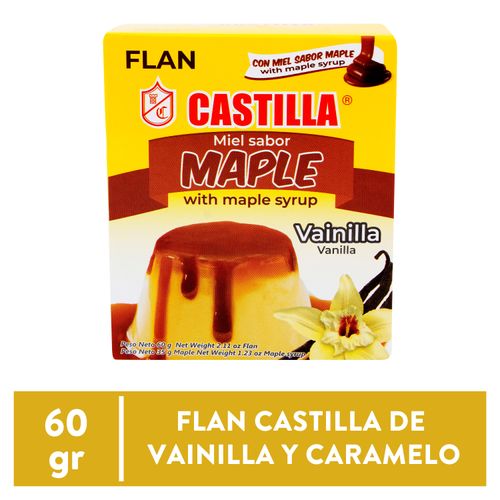 Flan Castilla Vainilla Con Caramelo - 95gr