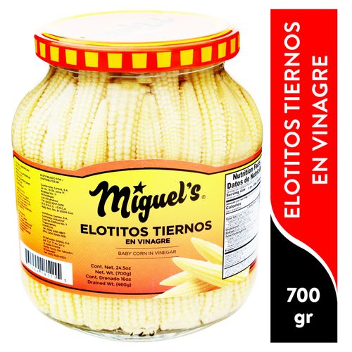 Elotito Miguel's Tierno Enteros en Vinagre - 700 g