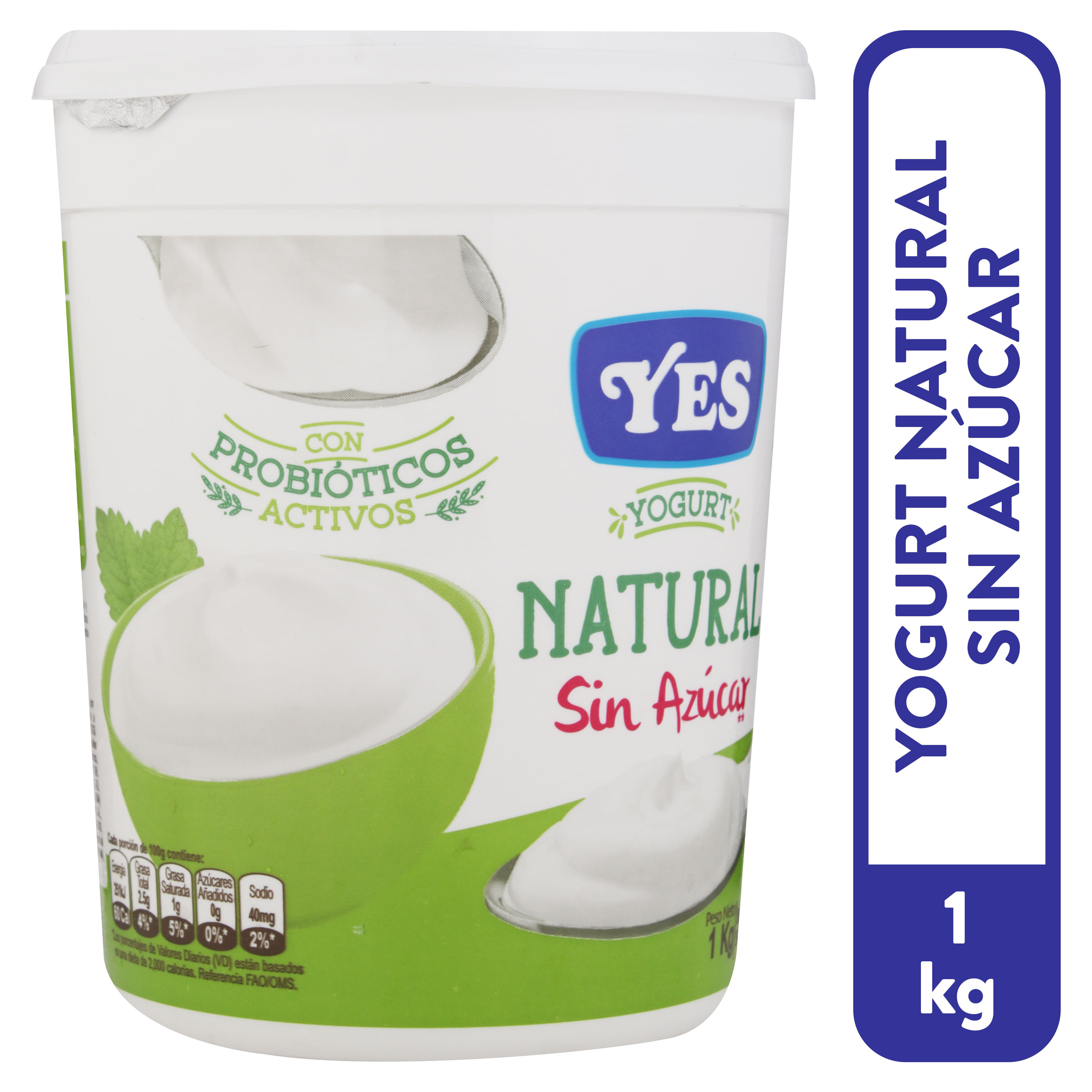 Yogurt Natural (sin azucar añadida) - Yoplait - 500g