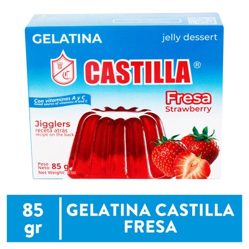 Gelatina Castilla De Fresa Cajita - 85gr