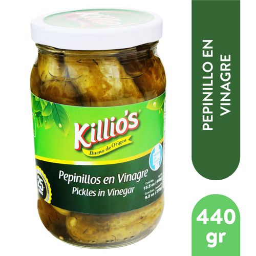 Pepinillos Killios Enteros Vinagre - 270gr