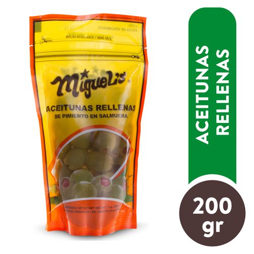Aceituna Miguel's rellena pimiento - 200 g