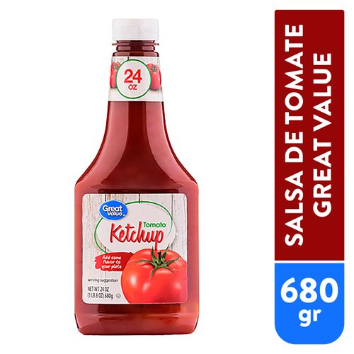 Salsa Great Value tomate ketchup - 680 g