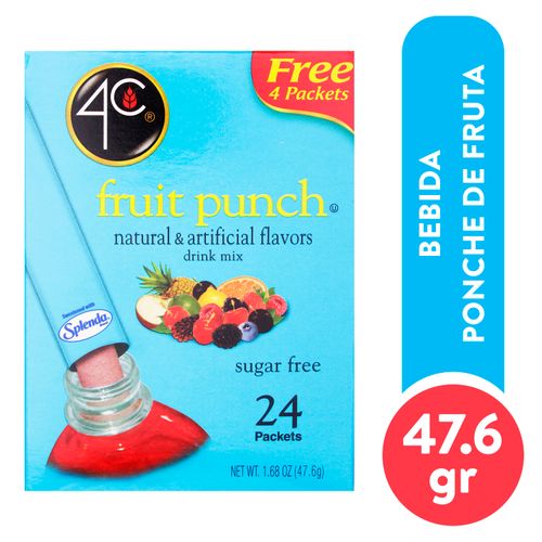 Bebida 4C Totaly Fruit Punch 48.2Gr