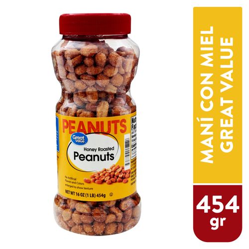 Mani Great Value Con Miel - 454gr