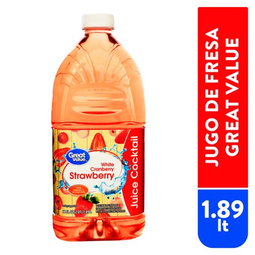 Jugo Great Value Fresa Arandando Blanco 1890 ml