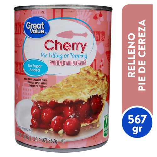 Relleno Pie Great Value Cereza No Azu Anadi - 567 g