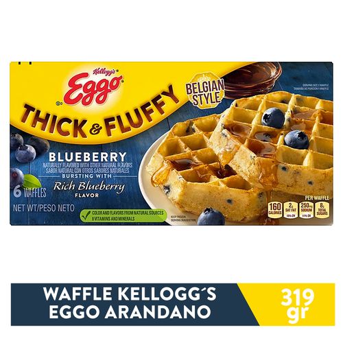 Waffle Eggo Arandano Thickyfluffy - 319gr