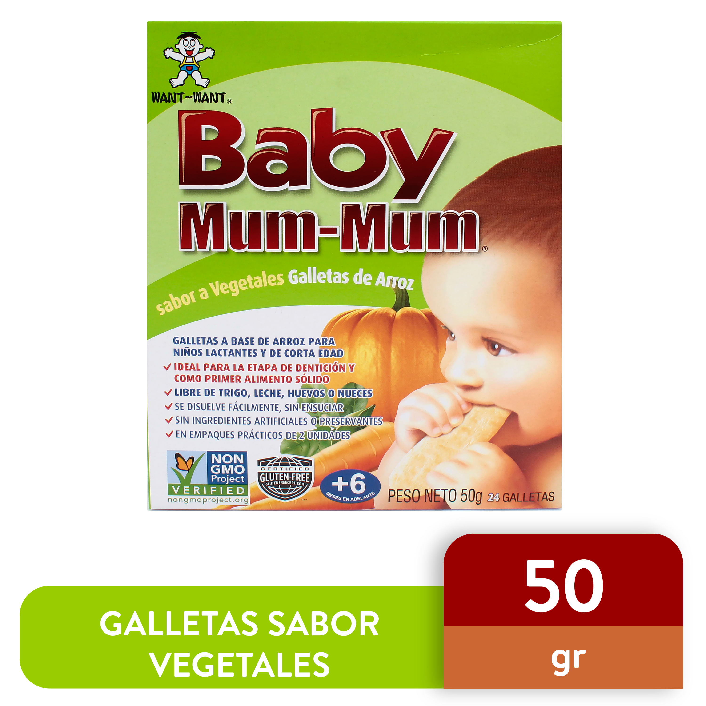 Baby Mum Mum Baby Mum Mum Galletas de Arroz Bebes - H-E-B México