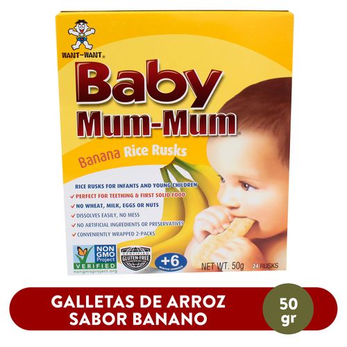 Galletas De Arroz Baby Mum Mum Con Banano