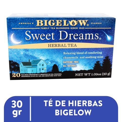Té Bigelow Sweet Dream Dormir 20 Bolsas - 30 g