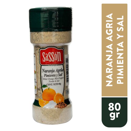 Especia Sasson Naranja Pimienta Sal - 80 g