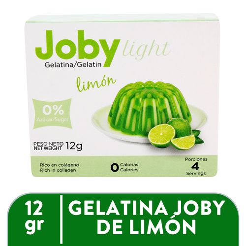 Gelatina Light Joby Sabor A Limón 0% Azúcar - 12g