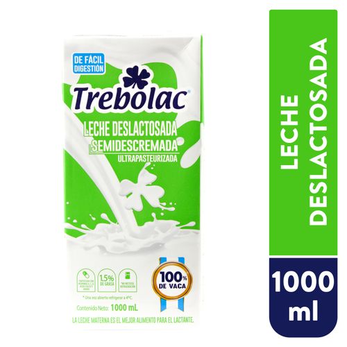 Leche Trebolac Deslactosada UHT Tetra - 1000ml