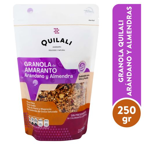Granola Quilali arándano y almendras - 250 g
