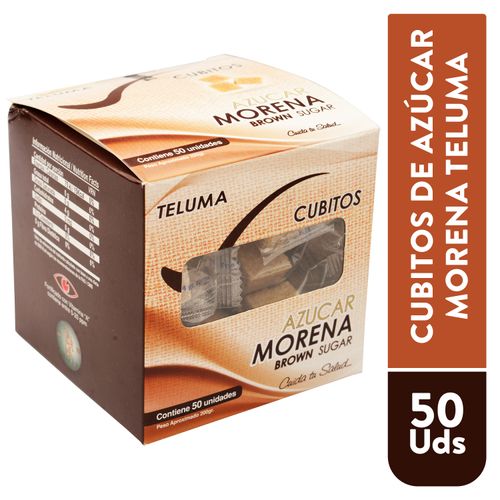 Azúcar Teluma Morena  Cubitos - 200g