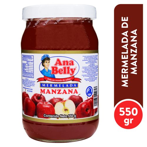 Mermelada Ana Belly Manzana -550gr