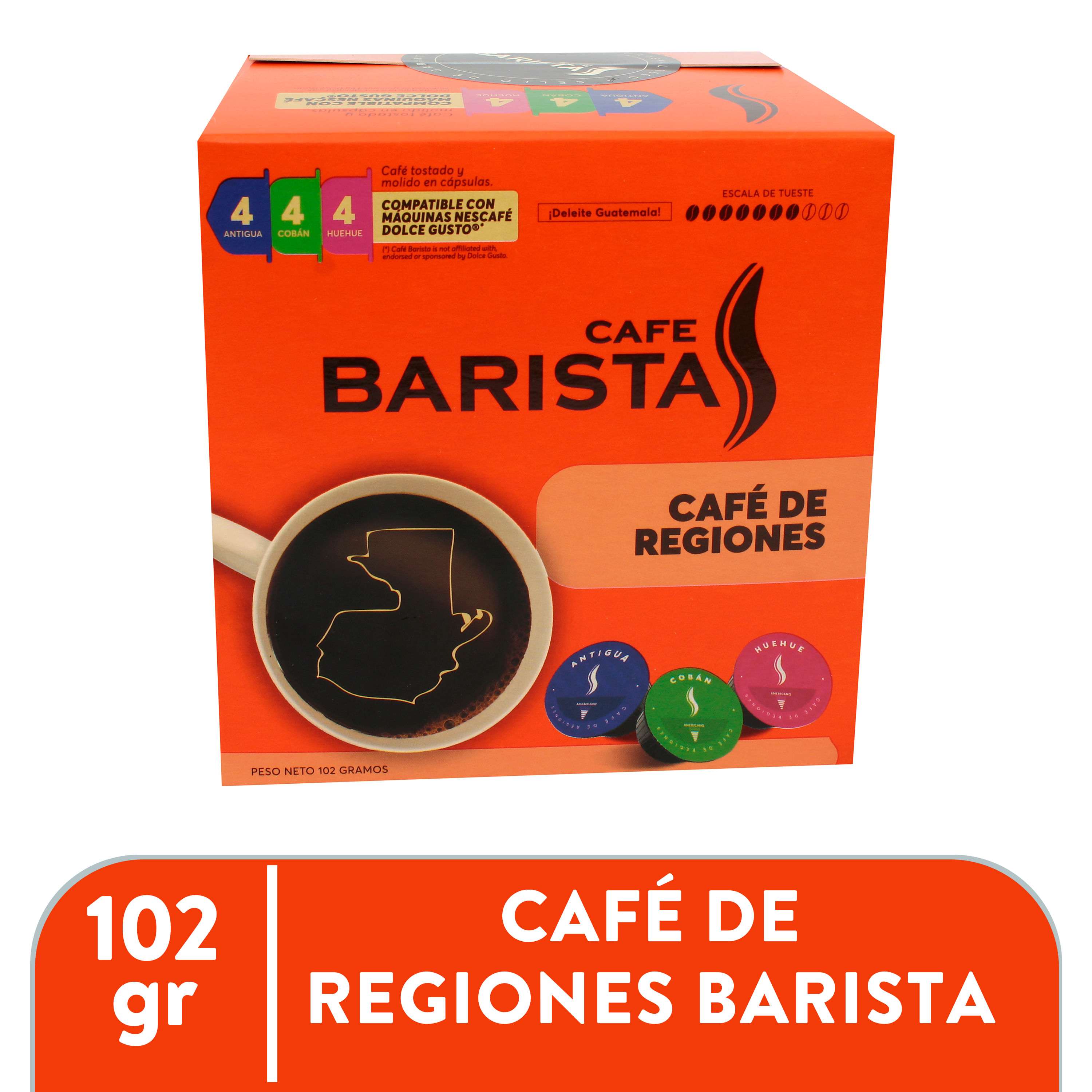 Cafetera cápsulas Barista Mini Roja - Cafés Durbán