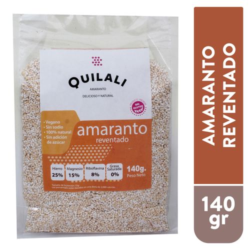 Amaranto Reventado Quilosa Natural Quilali -140 g