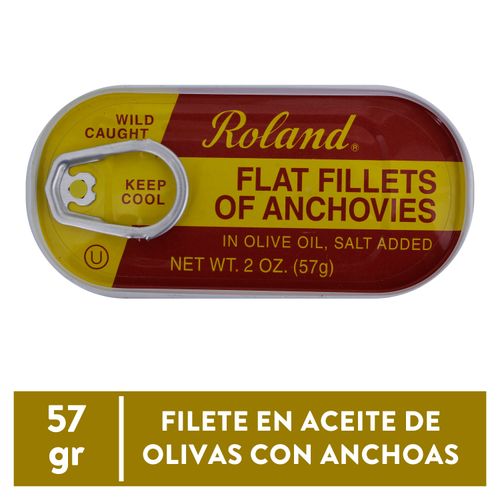 Filete Anchoa Roland Aceite Oliv 56 70Gr