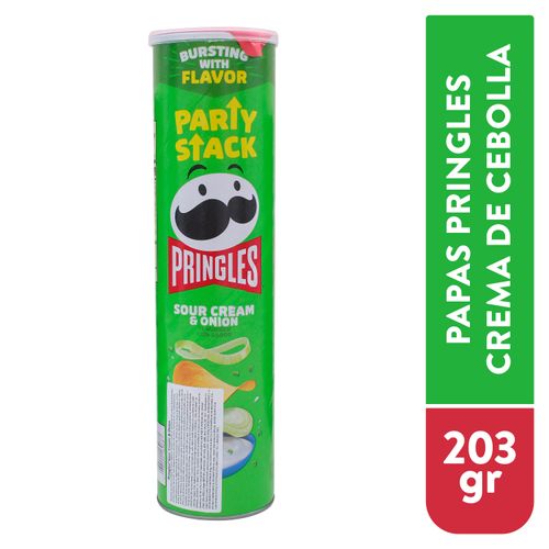 Snack Pringles, Megastack Crema Cebolla - 203g