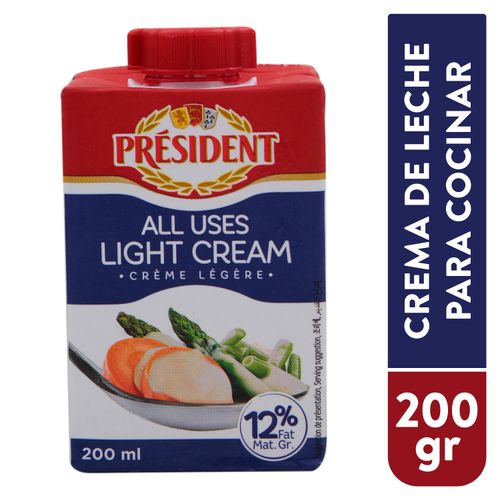 Crema Light De Cocinar President - 200ml